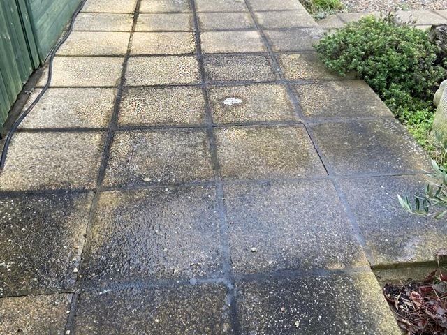 Patio Before Cleaning
