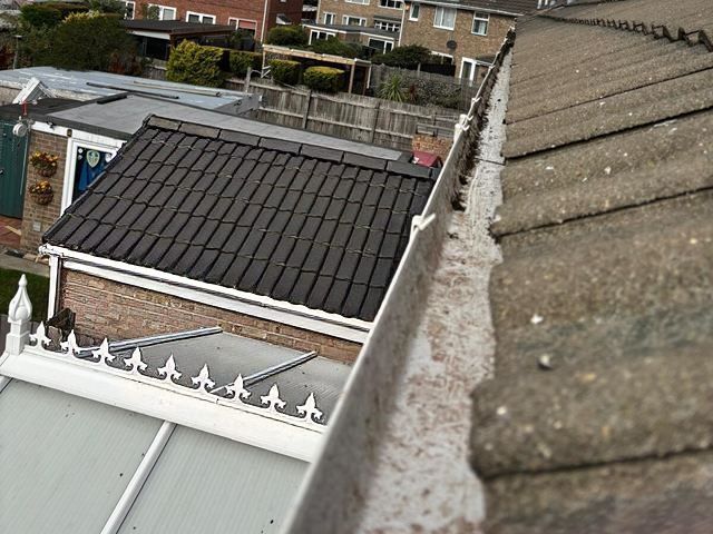 Gutter After Cleaning