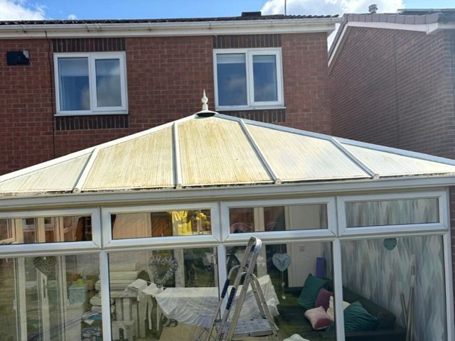Conservatory Roof Before Cleaning