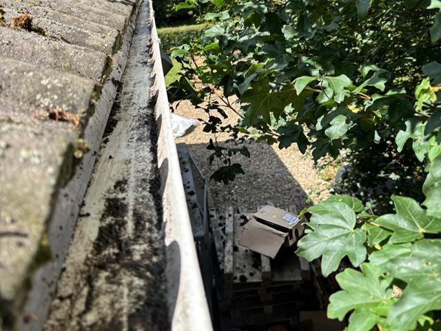 Gutter After Cleaning
